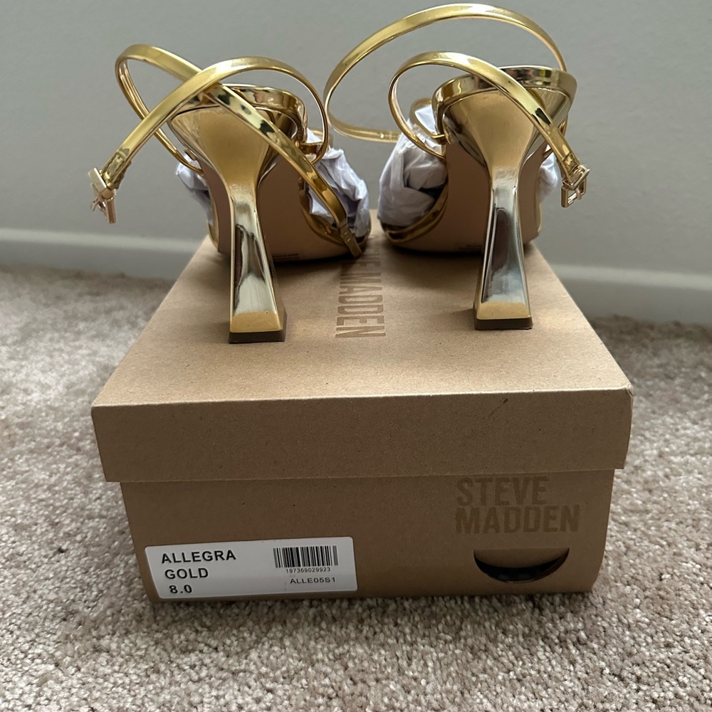 Allegra Metallic Gold Annie Heel